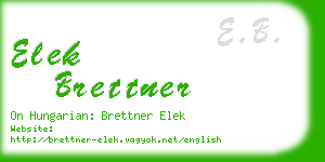 elek brettner business card